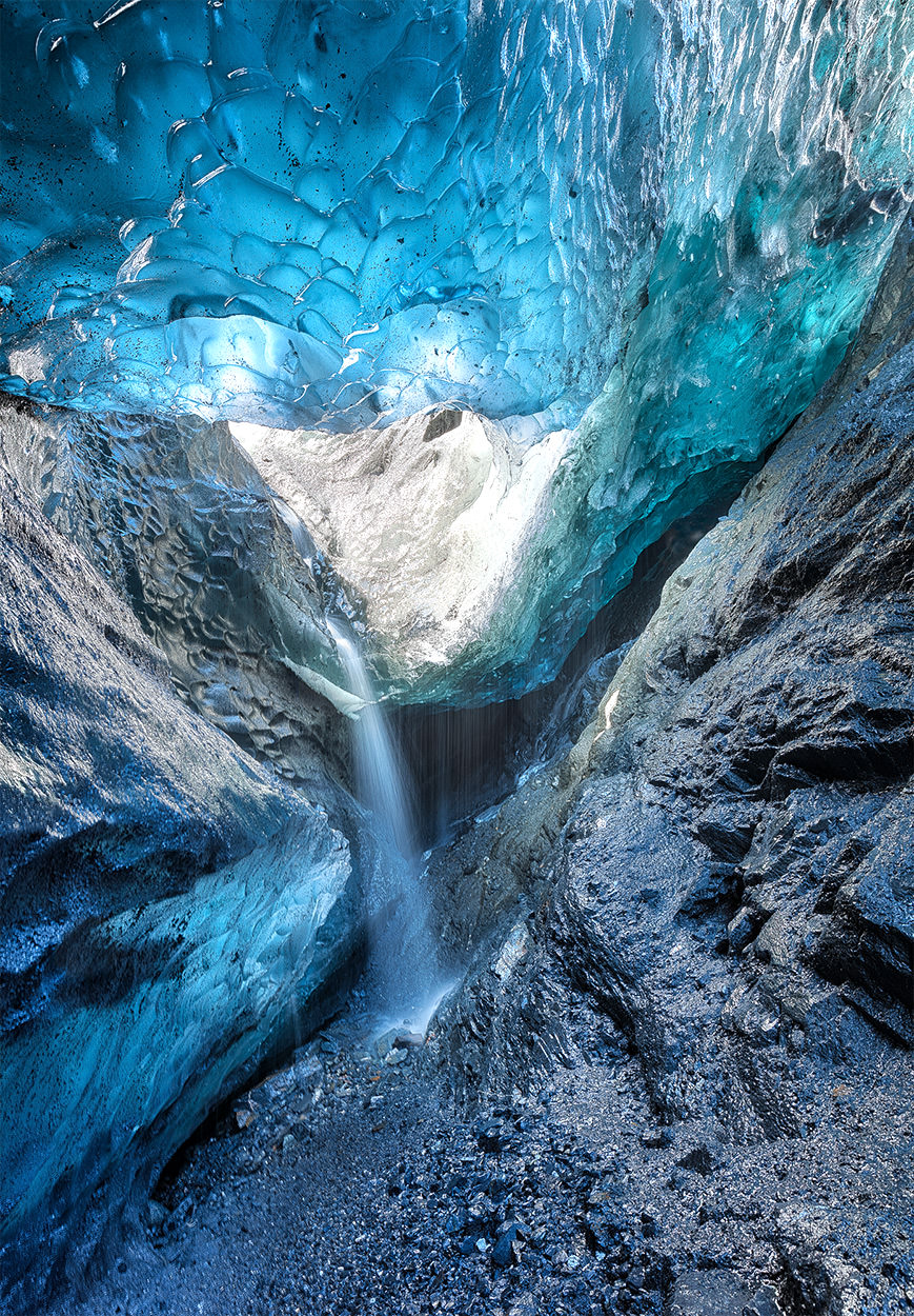 shoup glacier waterfall