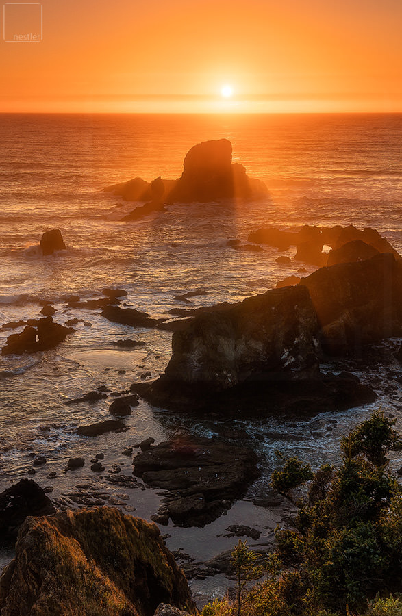 Sunset from Ecola Park on the Oregon Coast