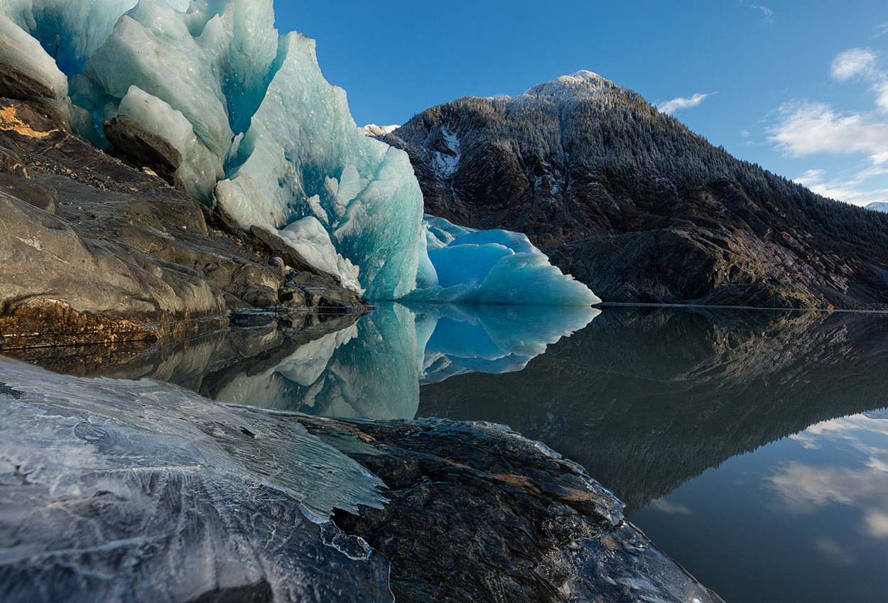 Mendenhall Reflection - Glacier reflection in Juneau, Alaska